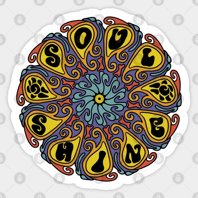 Soul Shine Retro Sticker by Slightly Unhinged